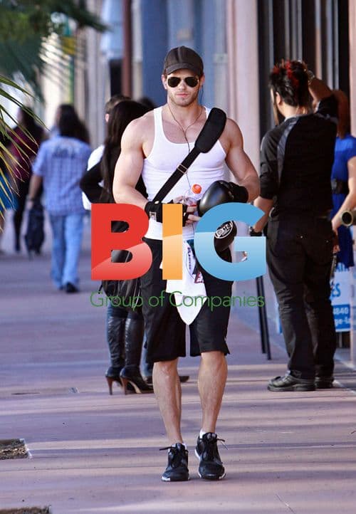 Kellan Lutz Leaving Boxing Gym