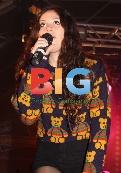 The Wanted switch on Christmas lights at Cheshire Oaks