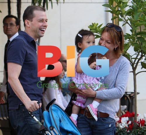 Jon Cryer with family at The Grove