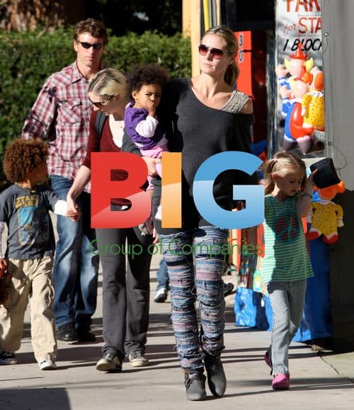 Heidi Klum with family in Beverly Hills