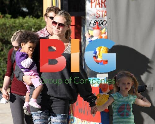 Heidi Klum and Kids in Beverly Hills