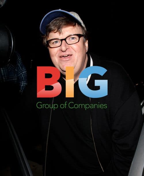 Michael Moore Leaving Koi Restaurant