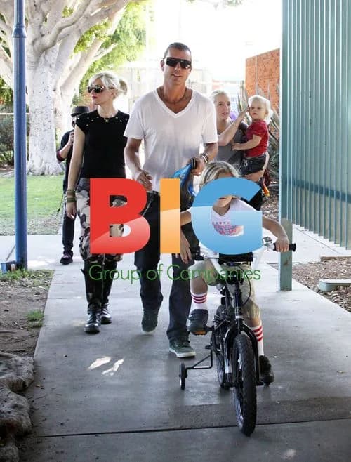 Gwen Stefani and Gavin Rossdale at the park with kids