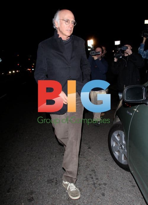 Larry David Exits Koi Restaurant in LA