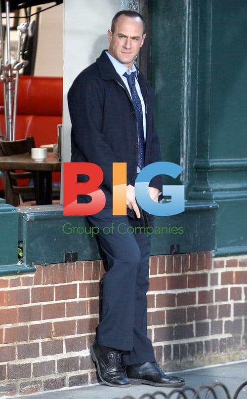 Christopher Meloni and Ice-T on Law & Order: SVU Set