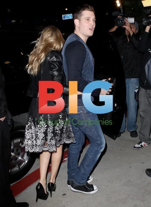 Michael Bublé and fiancee at BOA Steakhouse