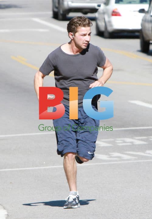 Shia LaBeouf Spotted Jogging in Van Nuys