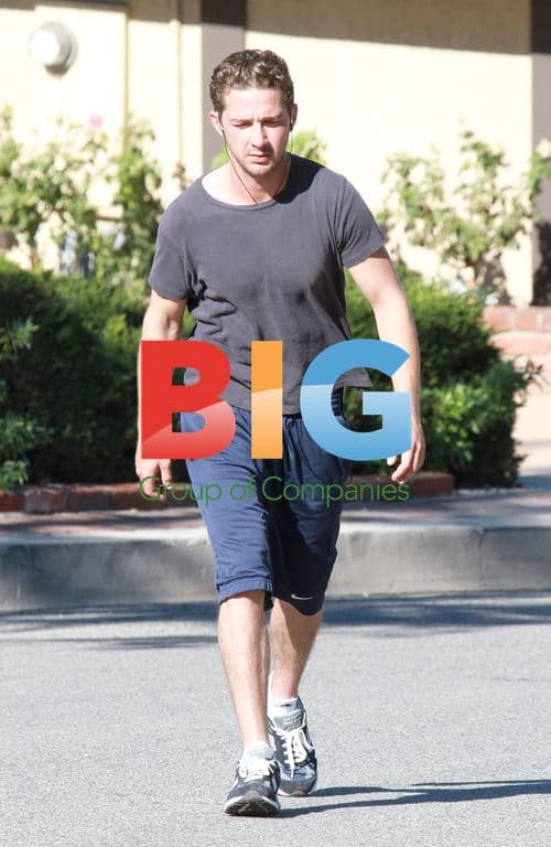 Shia LaBeouf Jogging in Van Nuys