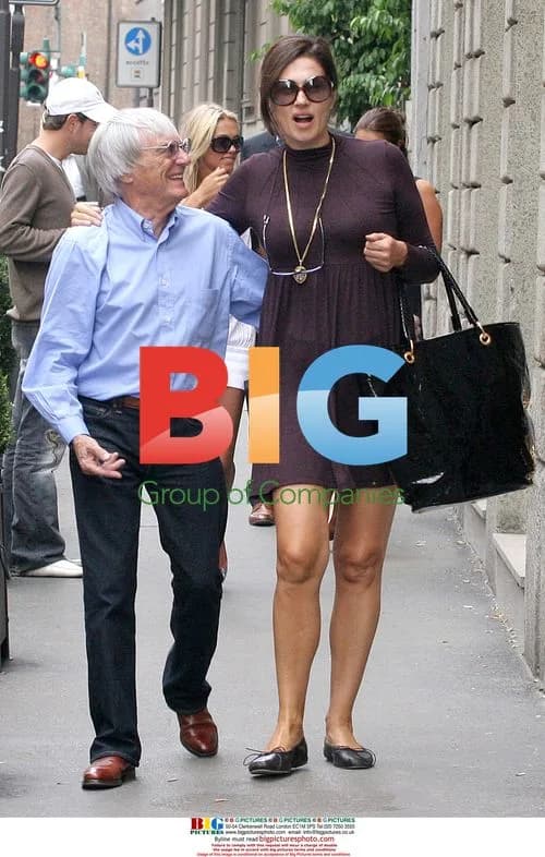 Bernie Ecclestone and Family Shopping in Milan