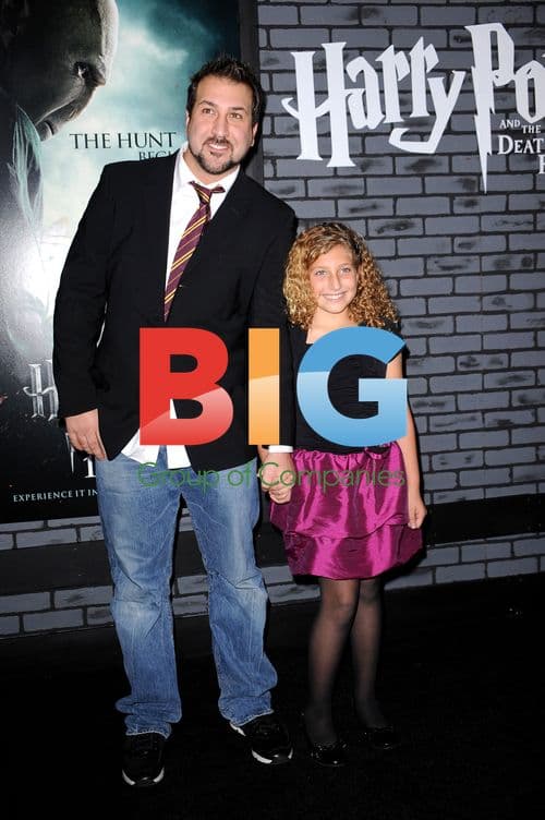 Joey Fatone and Brianna Fatone at Harry Potter Premiere