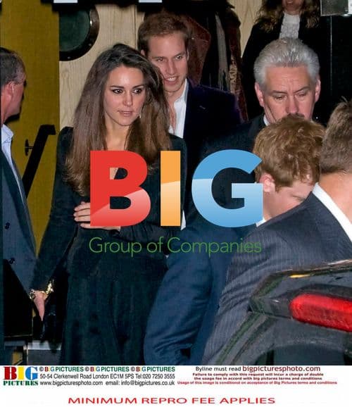 Royals leave "Sherlock Holmes" premiere