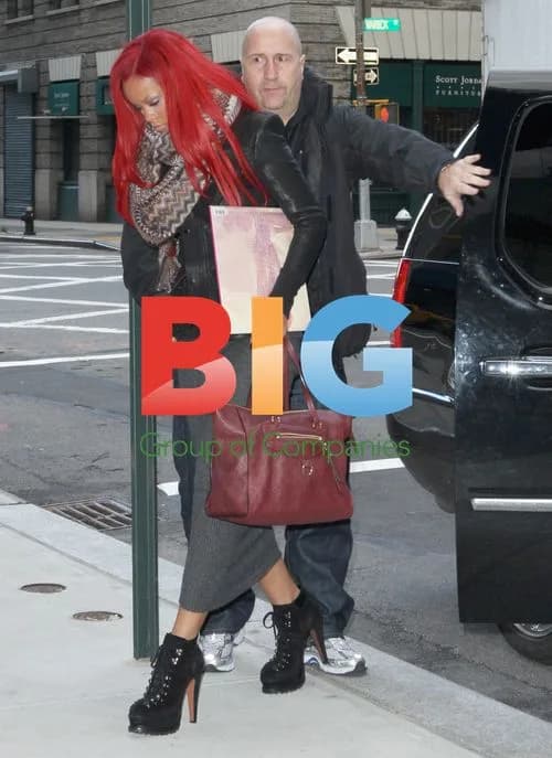 Rihanna Arrives at Hotel with New Album