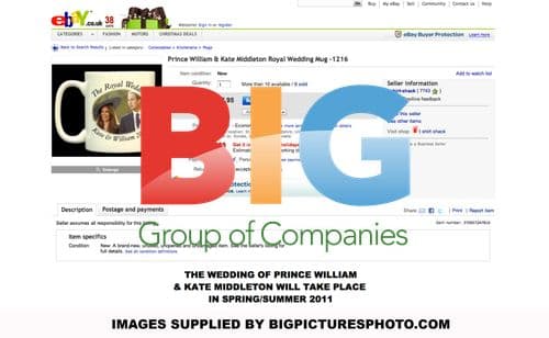 Prince William and Kate Middleton Royal Wedding Memorabilia