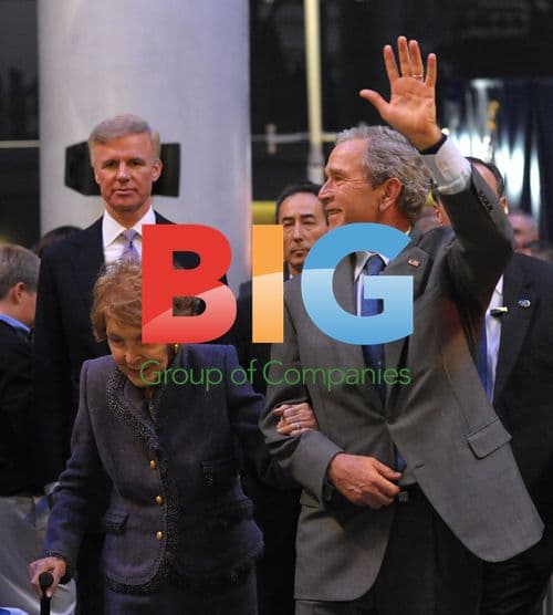 George W. Bush and Nancy Reagan