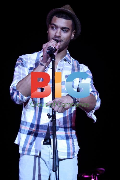 Marlon McKenzie on stage at Children In Need concert