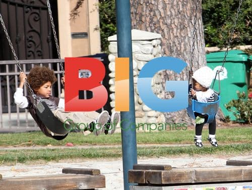 Heidi Klum and Seal's Kids at Playground