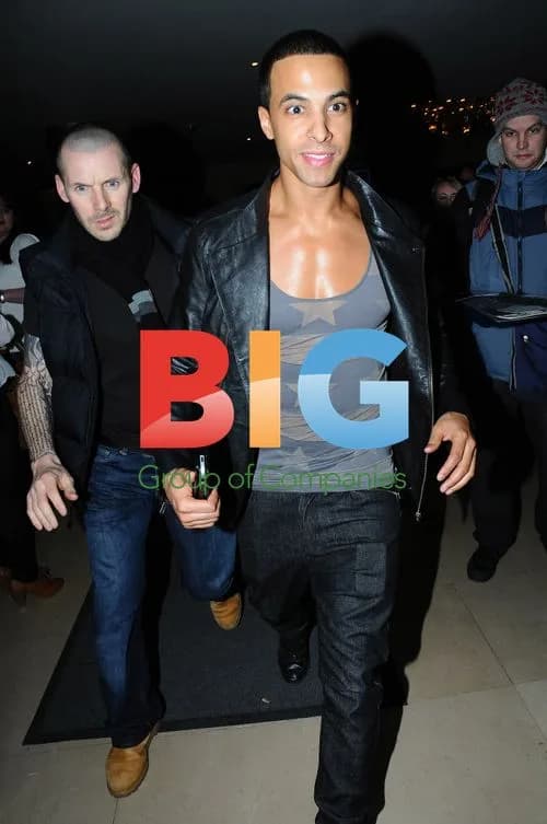 Marvin Humes Leaving Mayfair Hotel