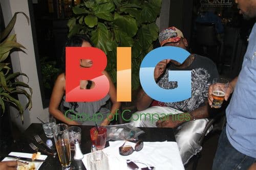 Dennis Rodman with Woman in Miami