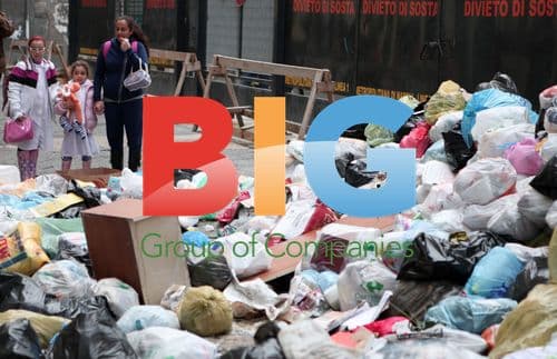 Rubbish Piles Up in Naples