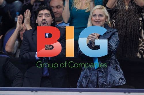 Maradona and Ojeda at Tennis Match