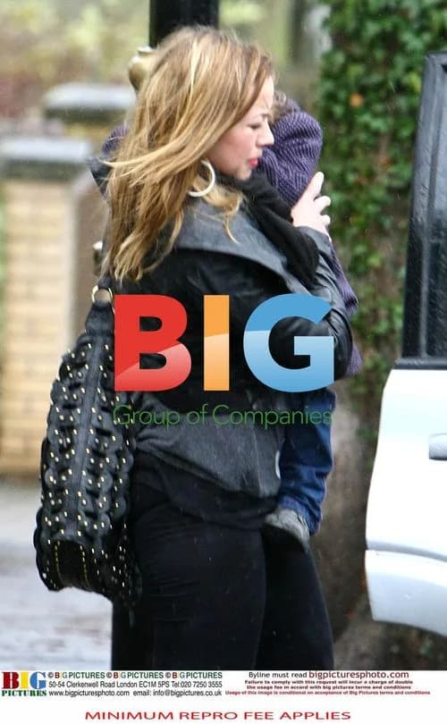 Charlotte Church with Children in Rain