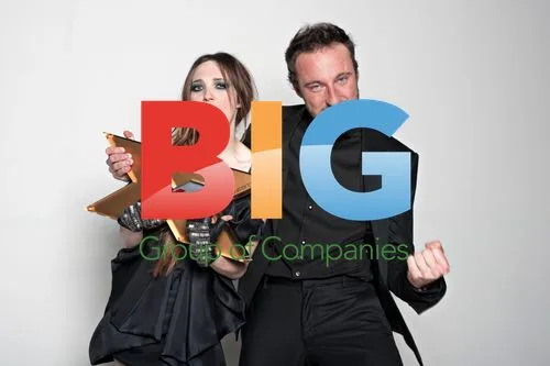 X Factor Winner Nathalie Poses with Francesco Facchinetti, Elio
