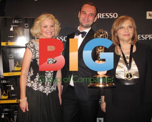 Christine Ebersole, Alexander Nanau and Carmen Harabagiu at 2010 Emmy Awards