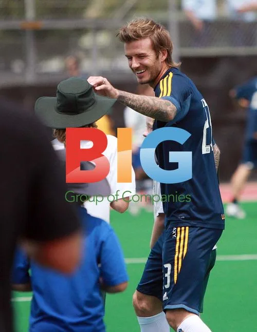 David Beckham at Children's Soccer Clinic