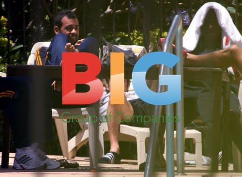 David Beckham with LA Galaxy Team in Australia