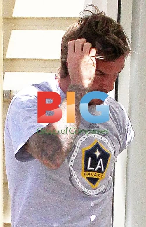 David Beckham Relaxes with LA Galaxy Teammates