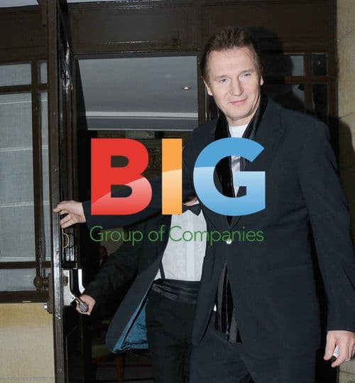 Liam Neeson Leaving Dorchester Hotel