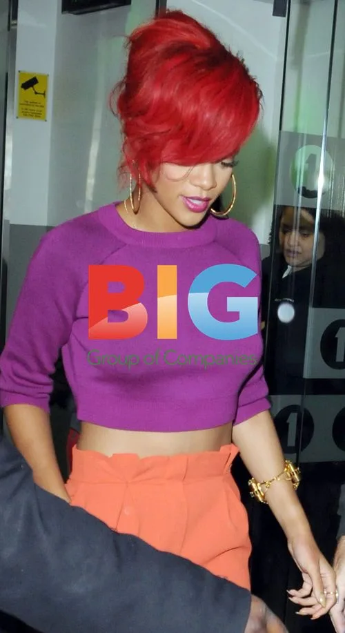 Rihanna Leaving Radio 1 in London