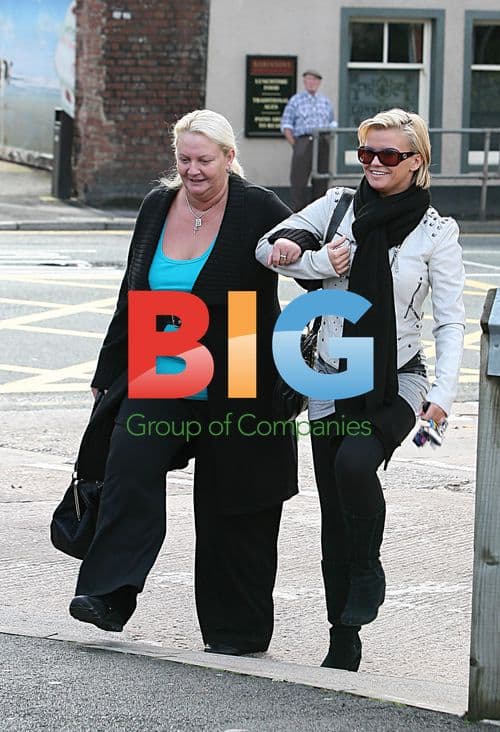 Kerry Katona Leaves Clinic with Mum