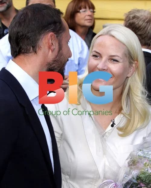 Crown Prince Haakon and Crown Princess Mette-Marit Cycling in Norway