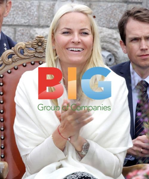 Crown Prince Haakon and Crown Princess Mette-Marit cycling in Norway