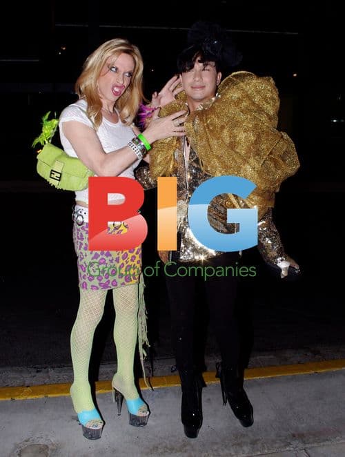 Alexis Arquette and Bobby Trendy at Gay Nightclub