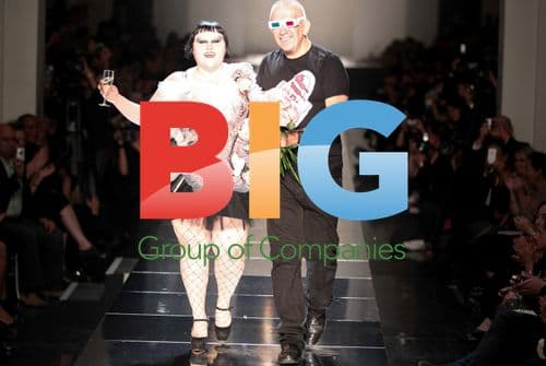 Beth Ditto and Jean-Paul Gaultier at Fashion Show