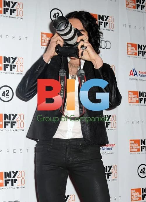 Russell Brand at The Tempest premiere in NYC