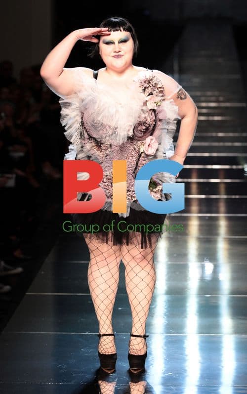 Beth Ditto and Jean-Paul Gaultier at Gaultier Fashion Show