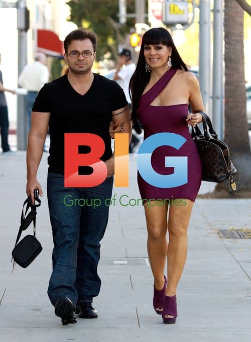 Maribel Guardia shopping in Beverly Hills