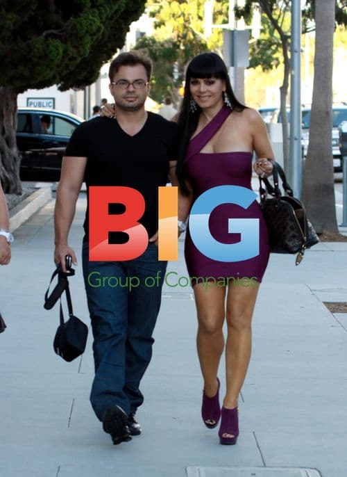 Maribel Guardia and boyfriend shopping in Beverly Hills