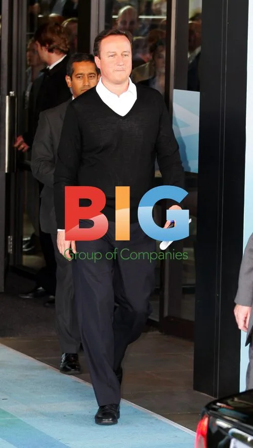 David Cameron Leaves Hotel at Conservative Conference