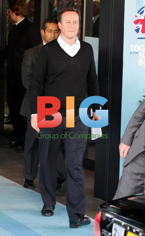 David Cameron Leaving Conference Hotel