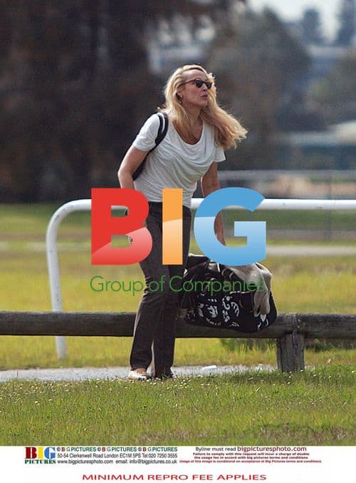 Jerry Hall and Warwick Helmsley in Perth