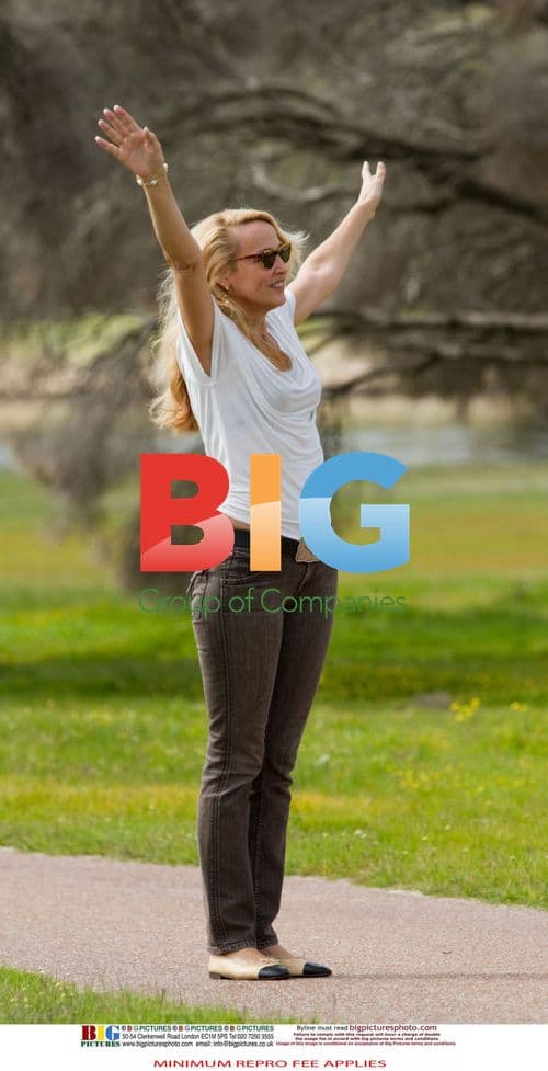 Jerry Hall and Warwick Helmsley in Perth