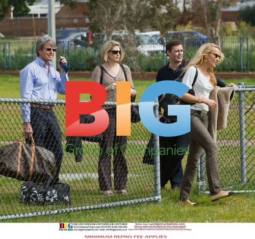 Jerry Hall and Warwick Helmsley in Perth