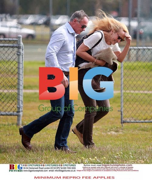 Jerry Hall and Warwick Helmsley in Perth