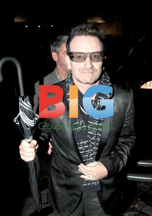 Bono at Vuitton exhibition launch in Paris