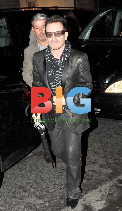 Bono at Vuitton event for Africa Rising exhibition