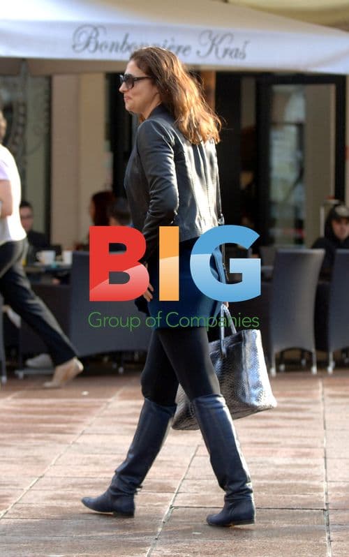 Slavica Ecclestone walks in Rijeka, Croatia